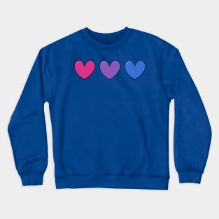 Bi Hearts! Crewneck Sweatshirt